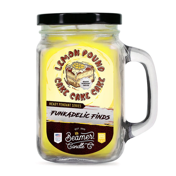 Beamer Candle Co Funkadelic Finds Collection - USA Made Candle - Lemon Pound Cake Cake Cake