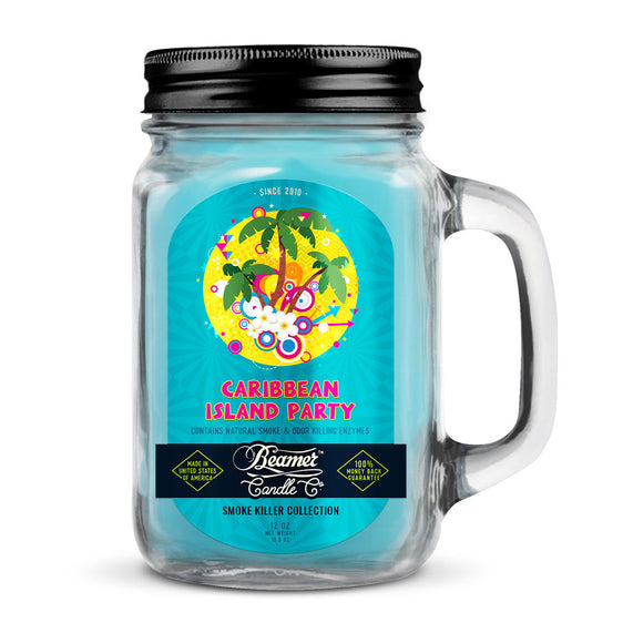 Beamer Candle Co Smoke Killer Collection - USA Made Candle - 12 oz Caribbean Island Party