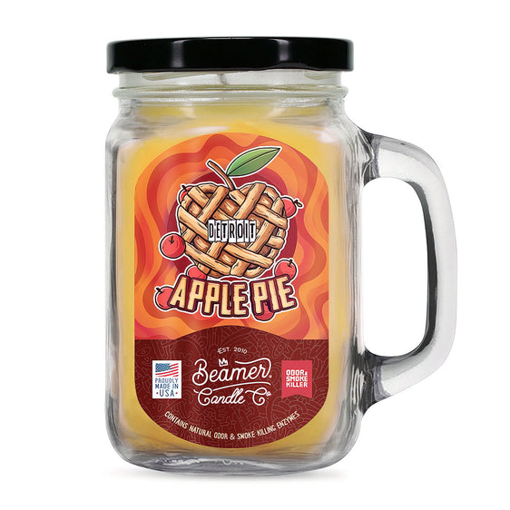Beamer Candle Co Smoke Killer Collection - USA Made Candle - 12 oz Detroit Apple Pie
