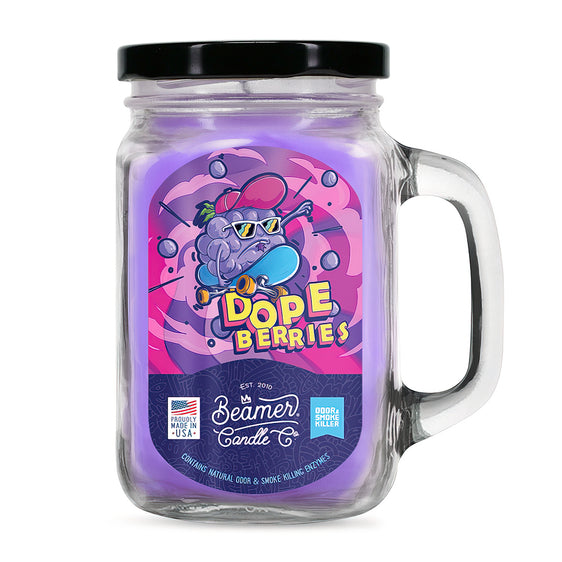 Beamer Candle Co Smoke Killer Collection - USA Made Candle - 12 oz Dopeberries