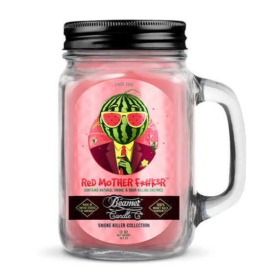 Beamer Candle Co Smoke Killer Collection - USA Made Candle 12 oz Red Mother F*#k3r