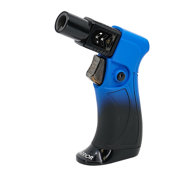 Vector Warrior Jet Torch Table Lighter Blue Black Matte