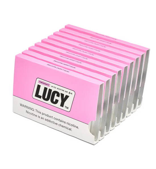 Lucy Pomegranate Nicotine Gum 4mg (10 Pack)