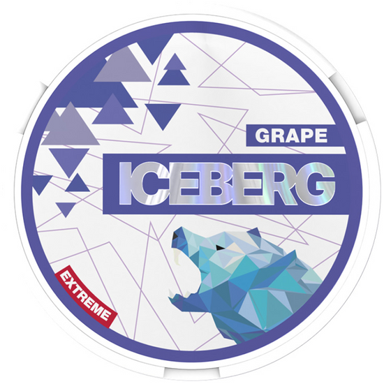 Iceberg Nicotine Pouches - Grape 35MG (5 Pack)
