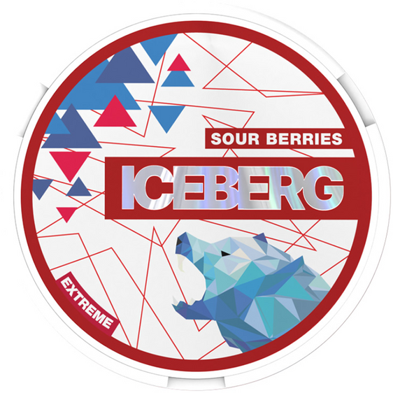 Iceberg Nicotine Pouches - Sour Berries 35MG (5 Pack)