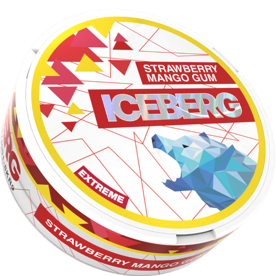 Iceberg Nicotine Pouches - Strawberry Mango Gum 35MG (5 Pack)