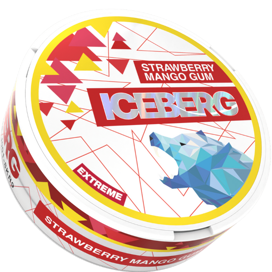 Iceberg Nicotine Pouches - Strawberry Mango Gum 35MG (5 Pack)