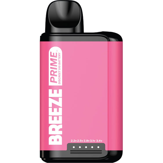 Breeze Prime Discreet 510 Battery - Rose Pink