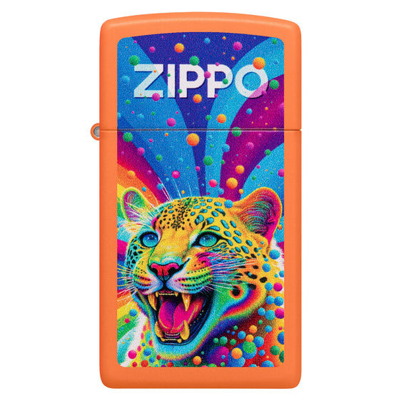 Zippo Lighter - Slim Pop Art Cheetah