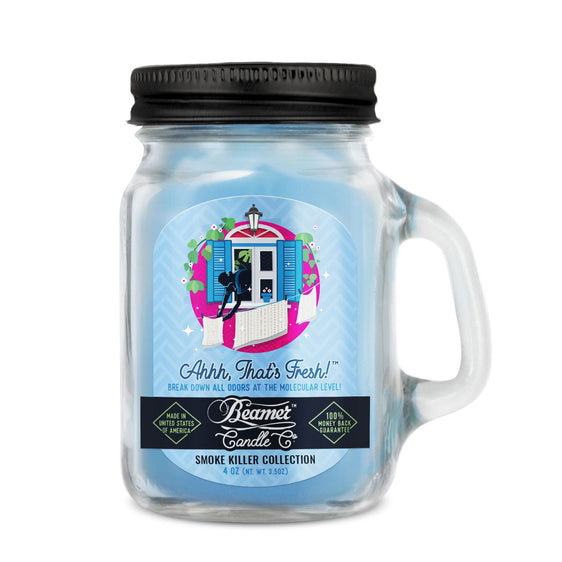 Beamer Candle Co Smoke Killer Collection - USA Made Candle - 4 oz Ahhh That's Fresh
