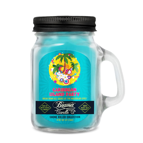 Beamer Candle Co Smoke Killer Collection - USA Made Candle - 4 oz Caribbean Island Party