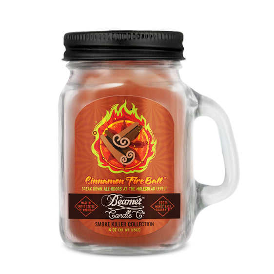 Beamer Candle Co Smoke Killer Collection - USA Made Candle - 4 oz Cinnamon Fireball