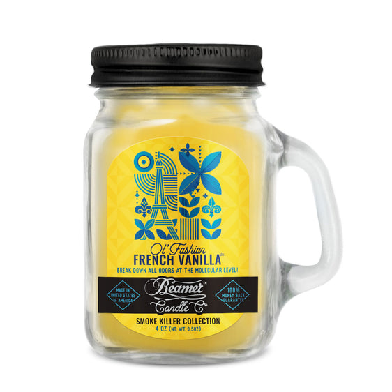 Beamer Candle Co Smoke Killer Collection - USA Made Candle - 4 oz Ol' Fashion French Vanilla
