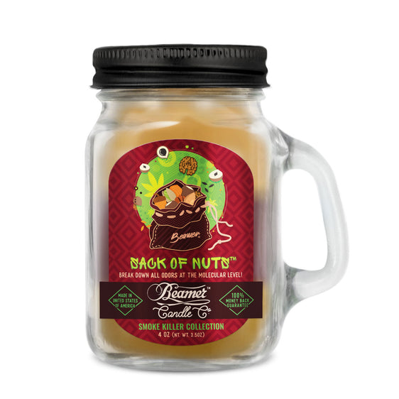 Beamer Candle Co Smoke Killer Collection - USA Made Candle - 4 oz Sack of Nuts