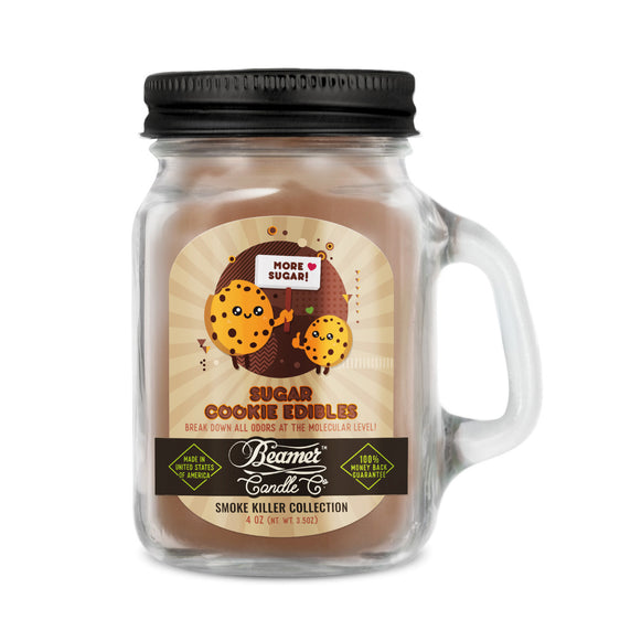 Beamer Candle Co Smoke Killer Collection - USA Made Candle - 4 oz Sugar Cookie Edibles