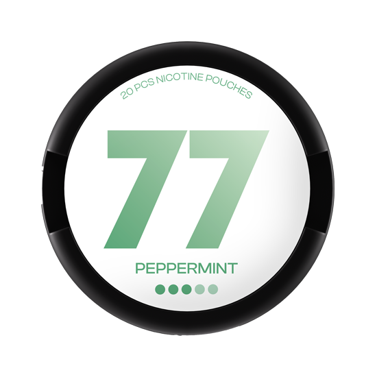 77 Peppermint Nicotine Pouches – 10mg (5 Pack)