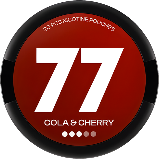 77 Cola Cherry Nicotine Pouches – 10mg (5 Pack)
