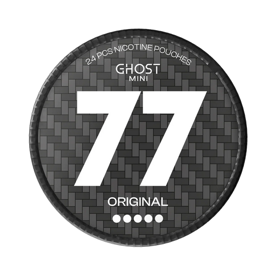 77 Ghost Mini Original Nicotine Pouches – 20mg (5 Pack)