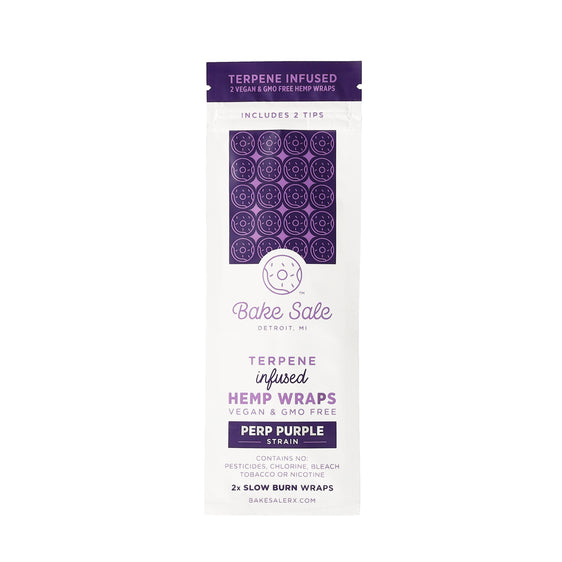 Bake Sale Terpene Infused Hemp Wraps - 2 Packs - Perp Purple