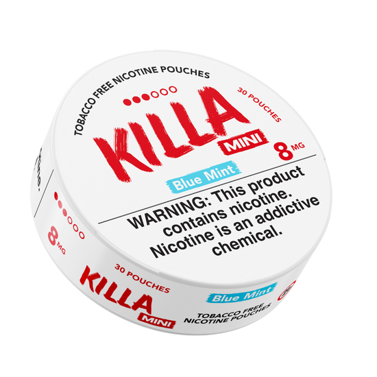 Killa Blue Mint Mini 8mg Nicotine Pouches (5 Pack)