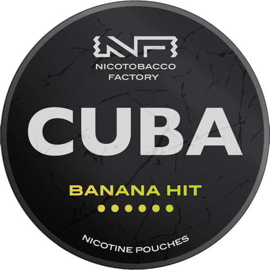 Cuba Black Line Banana Hit Nicotine Pouches 43mg (5 Pack)