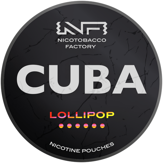 Cuba Black Line Lollipop Nicotine Pouches 43mg (5 Pack)
