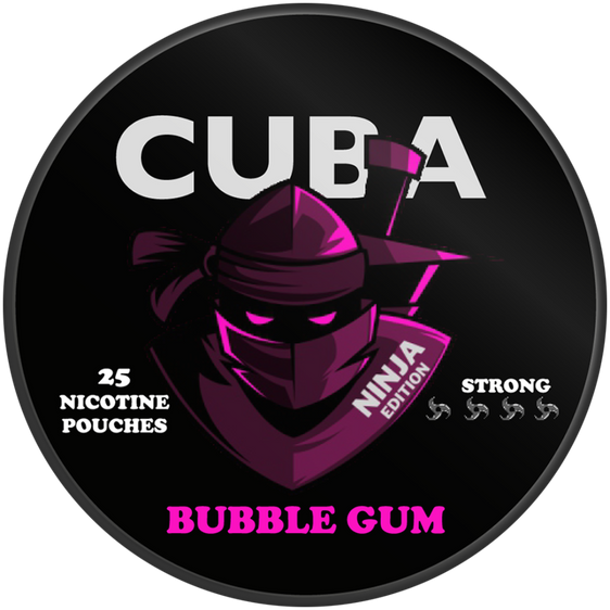Cuba Ninja Bubblegum Nicotine Pouches 16mg (5 Pack)