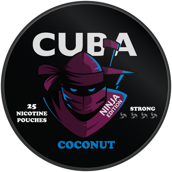 Cuba Ninja Coconut Nicotine Pouches 16mg (5 Pack)