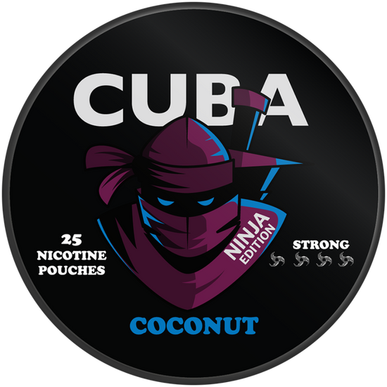 Cuba Ninja Coconut Nicotine Pouches 16mg (5 Pack)