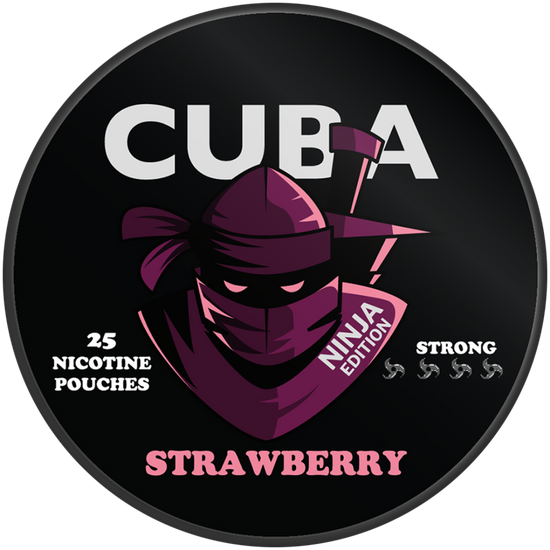 Cuba Ninja Strawberry Nicotine Pouches 16mg (5 Pack)