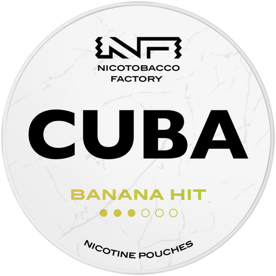 Cuba White Line Banana Hit Nicotine Pouches 10mg (5 Pack)