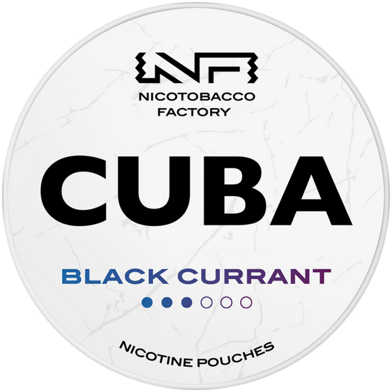 Cuba White Line Blackcurrant Nicotine Pouches 10mg (5 Pack)