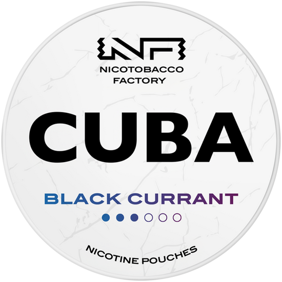 Cuba White Line Blackcurrant Nicotine Pouches 10mg (5 Pack)