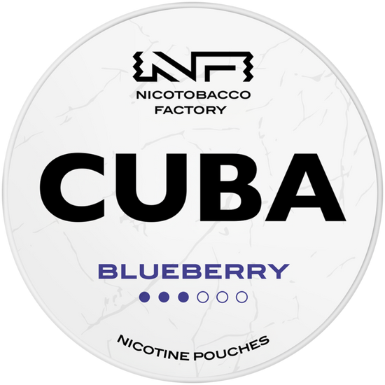 Cuba White Line Blueberry Nicotine Pouches 10mg (5 Pack)
