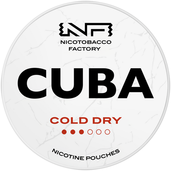 Cuba White Line Cold Dry Nicotine Pouches 10mg (5 Pack)