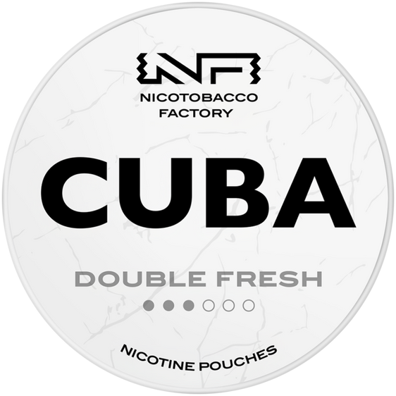 Cuba White Line Double Fresh Nicotine Pouches 10mg (5 Pack)