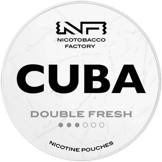 Cuba White Line Double Fresh Nicotine Pouches 10mg (5 Pack)