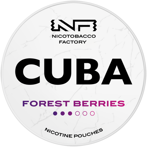 Cuba White Line Forest Berries Nicotine Pouches 10mg (5 Pack)