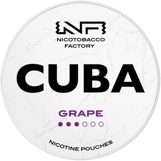 Cuba White Line Grape Nicotine Pouches 10mg (5 Pack)