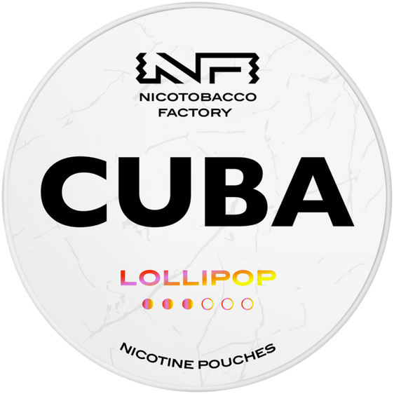 Cuba White Line Lollipop Nicotine Pouches 10mg (5 Pack)