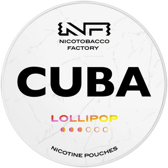 Cuba White Line Lollipop Nicotine Pouches 10mg (5 Pack)