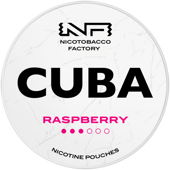 Cuba White Line Raspberry Nicotine Pouches 10mg (5 Pack)