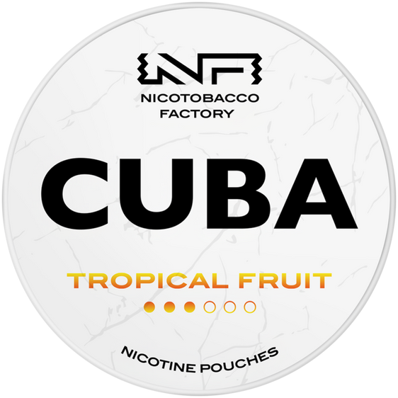 Cuba White Line Tropical Fruit Nicotine Pouches 10mg (5 Pack)