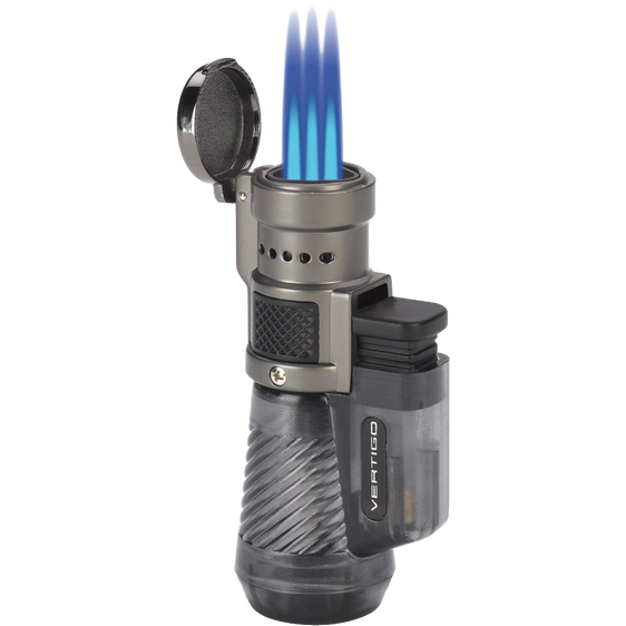 Vertigo Cyclone Triple Torch Lighter - Charcoal