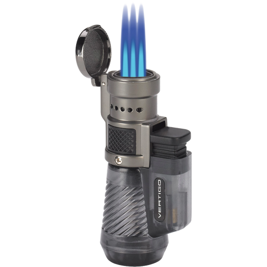 Vertigo Cyclone Triple Torch Lighter - Charcoal