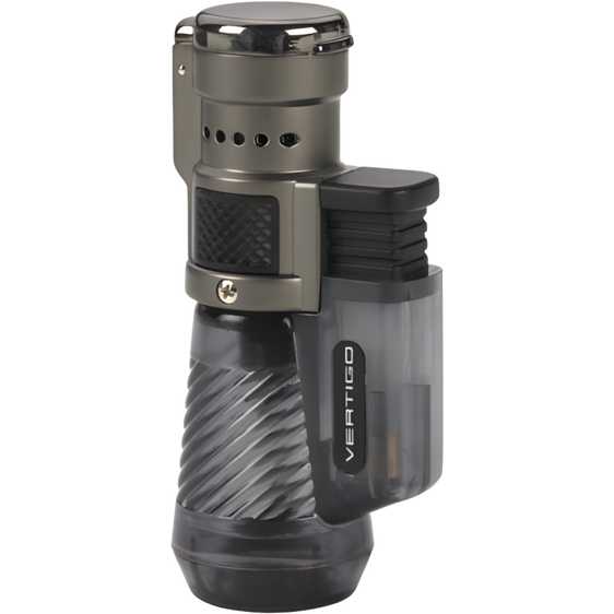 Vertigo Cyclone Triple Torch Lighter - Charcoal - Single