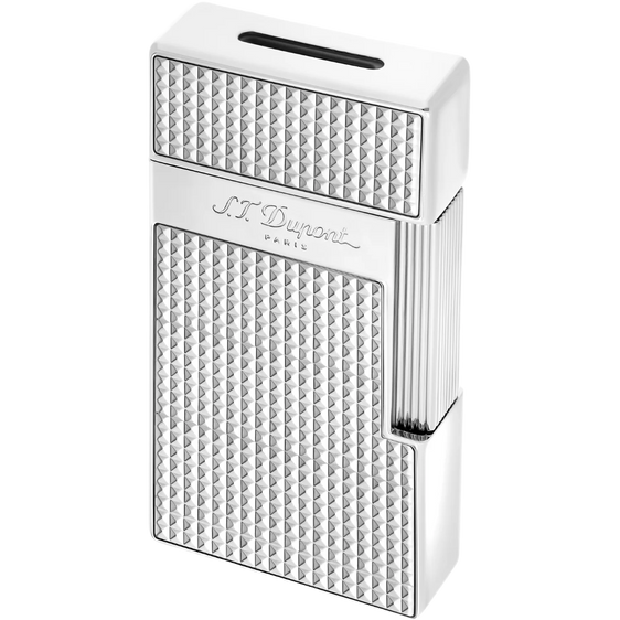S.T. Dupont Biggy Diamond Head Lighter – Silver