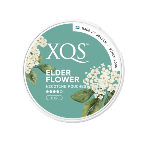 XQS Elder Flower 8mg Nicotine Pouches (5 Pack)