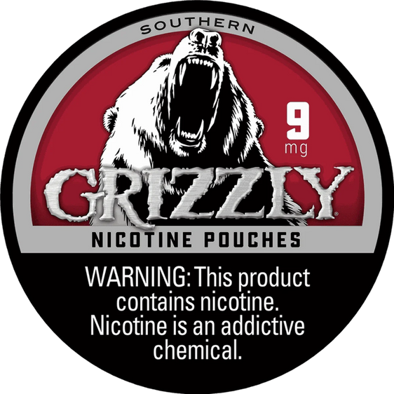 Grizzly Southern Nicotine Pouches (5 Pack) - 9mg