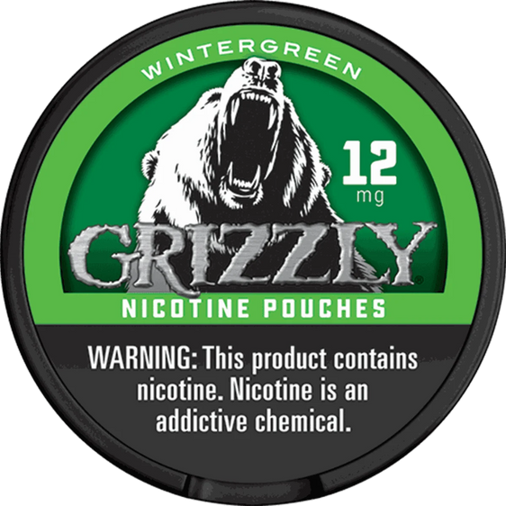 Grizzly Wintergreen Nicotine Pouches (5 Pack) - 12mg